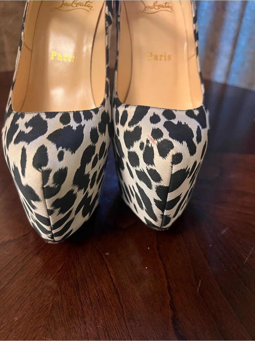 (Price FIRM) Christian Louboutin Tissu Leopardino Lady Daf 160 Platform Pumps